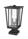Z-LITE SEOUL OUTDOOR PIER MOUNTED FIXTURE | 571PHBS-SQPM-ORB - Post
