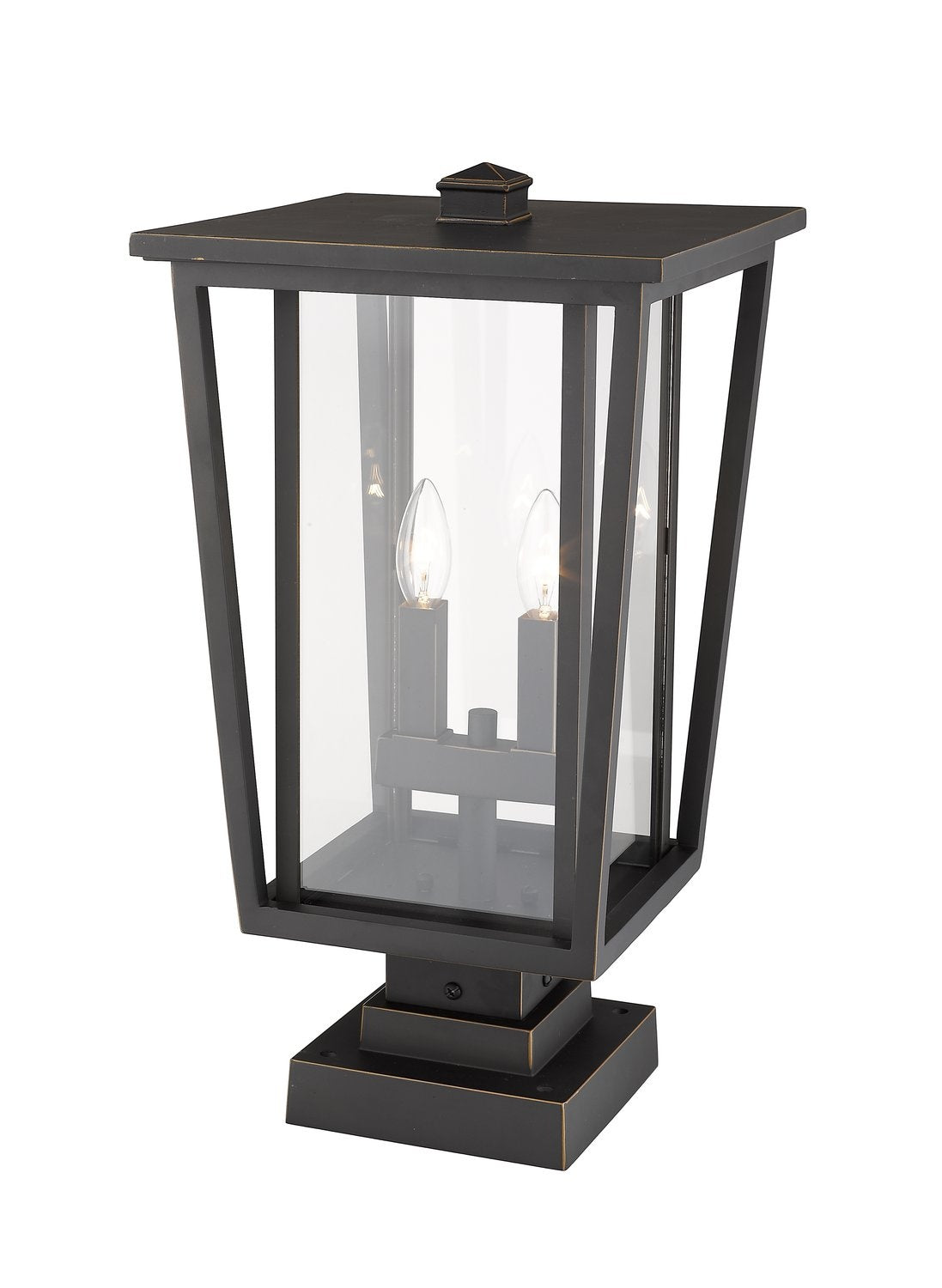 Z-LITE SEOUL OUTDOOR PIER MOUNTED FIXTURE | 571PHBS-SQPM-ORB - Post