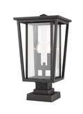 Z-LITE SEOUL OUTDOOR PIER MOUNTED FIXTURE | 571PHBS-SQPM-ORB - Post