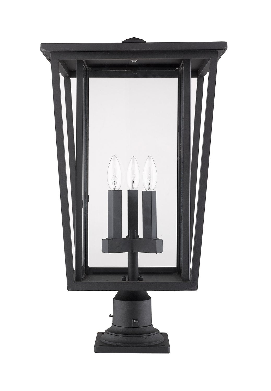 Z-LITE SEOUL OUTDOOR PIER MOUNTED FIXTURE | 571PHXLR-533PM-BK