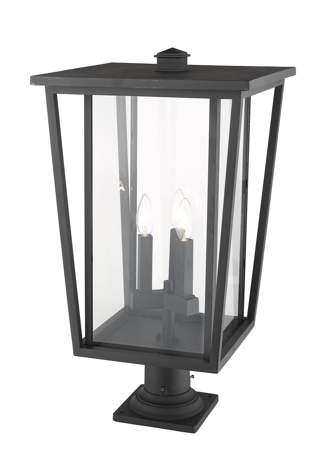 Z-LITE SEOUL OUTDOOR PIER MOUNTED FIXTURE | 571PHXLR-533PM-BK