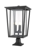 Z-LITE SEOUL OUTDOOR PIER MOUNTED FIXTURE | 571PHXLR-533PM-BK - Post