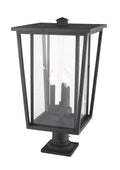 Z-LITE SEOUL OUTDOOR PIER MOUNTED FIXTURE | 571PHXLR-533PM-BK - Post
