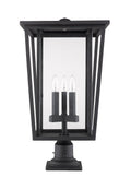 Z-LITE SEOUL OUTDOOR PIER MOUNTED FIXTURE | 571PHXLR-533PM-BK - Post