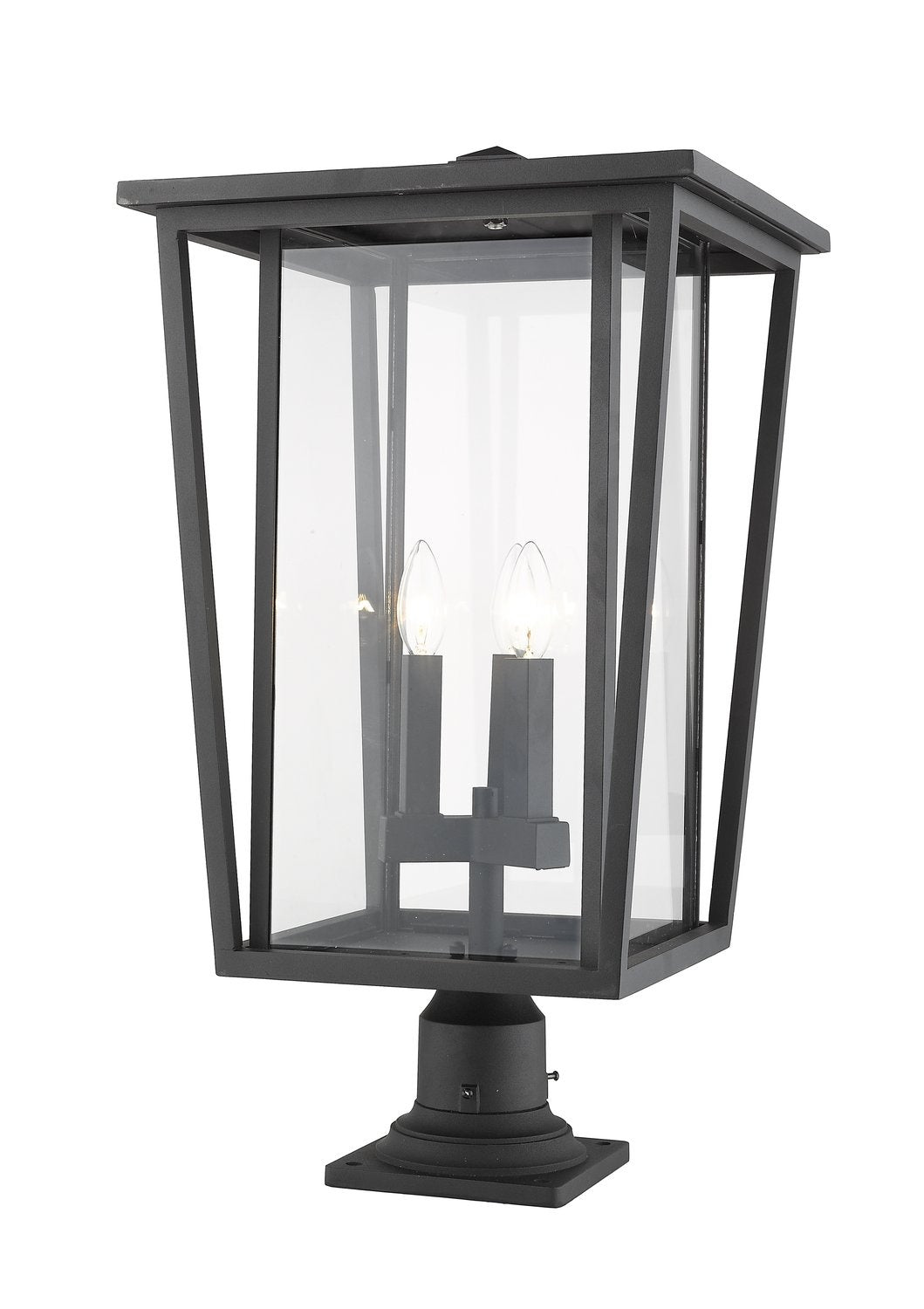 Z-LITE SEOUL OUTDOOR PIER MOUNTED FIXTURE | 571PHXLR-533PM-BK