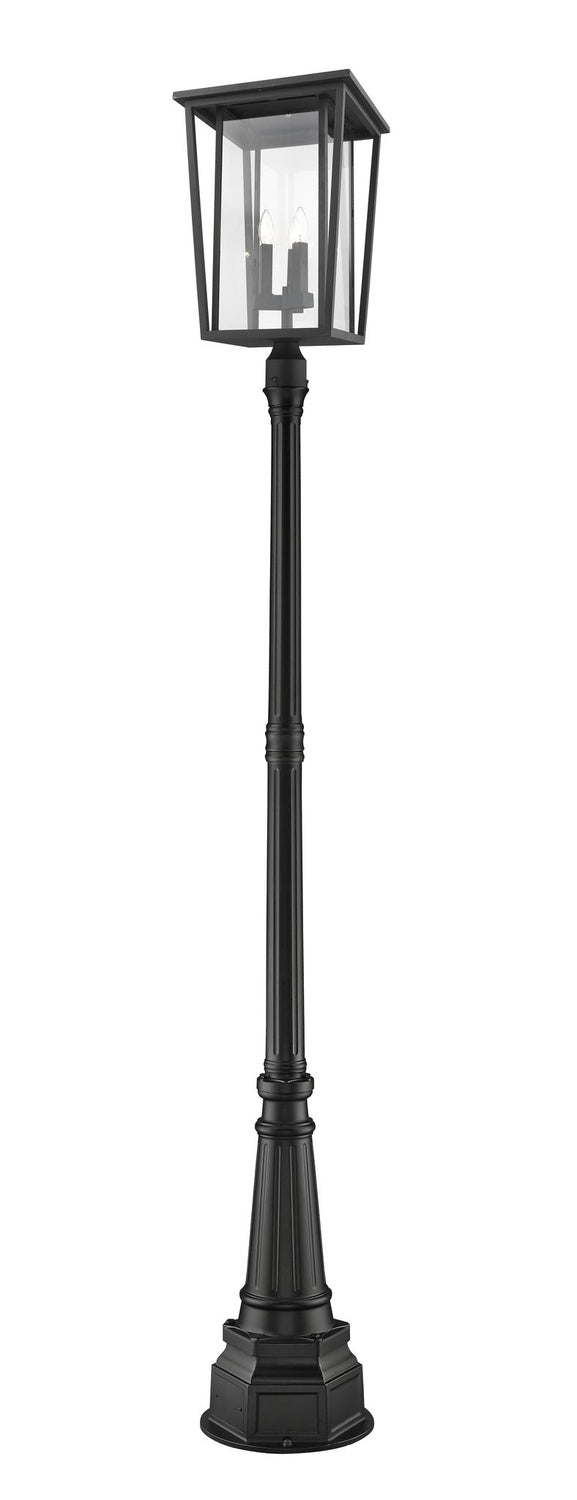 Z-LITE SEOUL OUTDOOR POST MOUNTED FIXTURE | 571PHXLR-564P-BK - Post