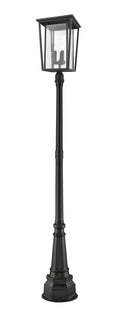 Z-LITE SEOUL OUTDOOR POST MOUNTED FIXTURE | 571PHXLR-564P-BK - Post