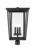 Z-LITE SEOUL OUTDOOR POST MOUNT FIXTURE | 571PHXLR-BK - Post