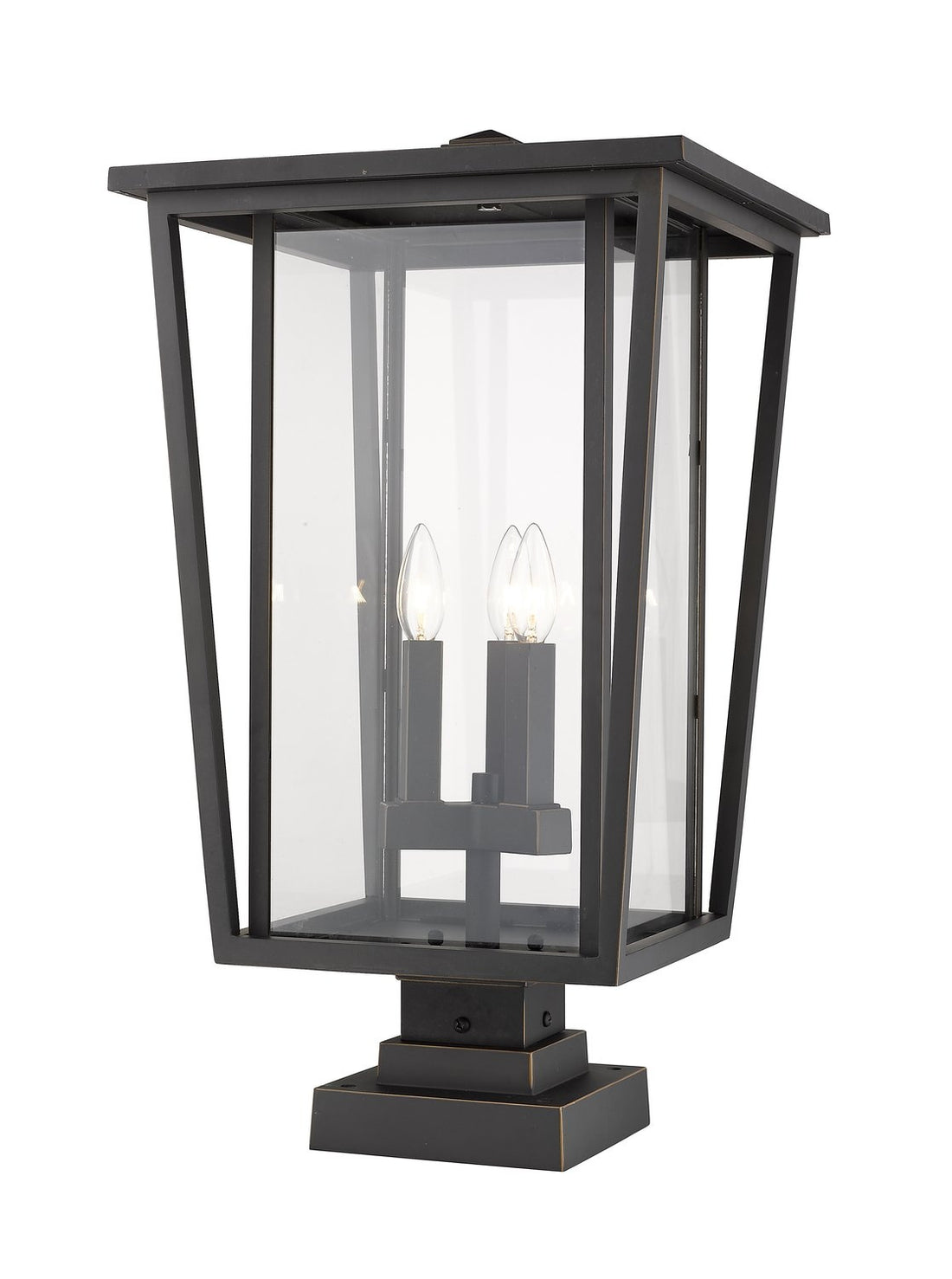 Z-LITE SEOUL OUTDOOR PIER MOUNTED FIXTURE | 571PHXLS-SQPM-ORB - Post
