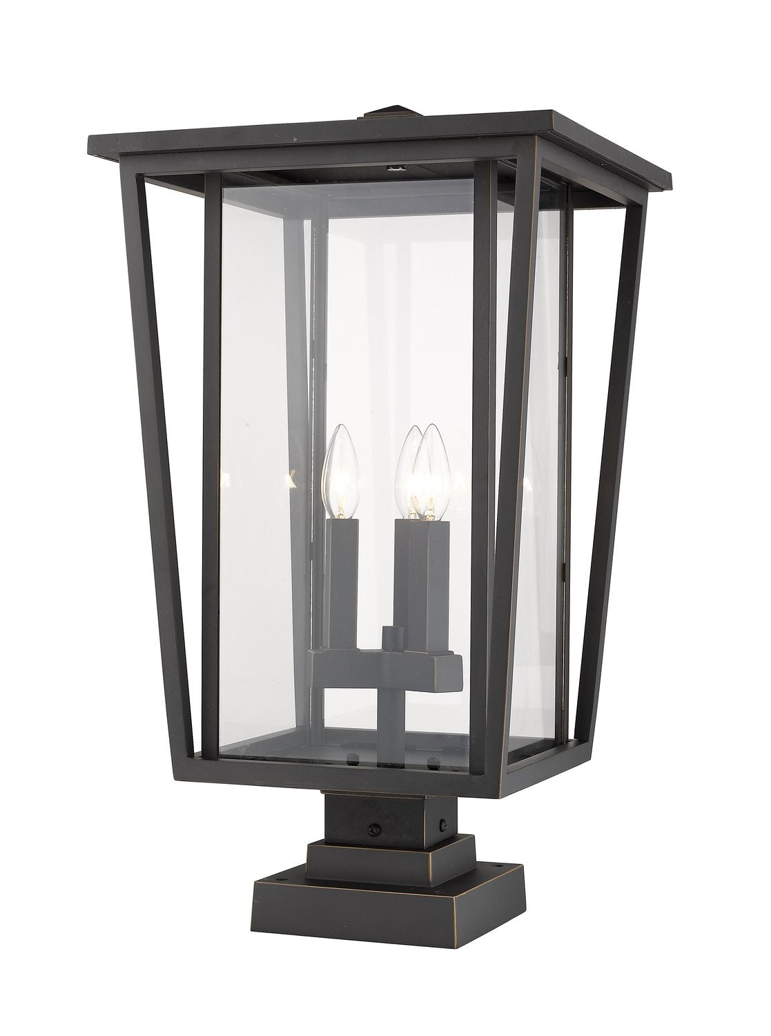 Z-LITE SEOUL OUTDOOR PIER MOUNTED FIXTURE | 571PHXLS-SQPM-ORB - Post