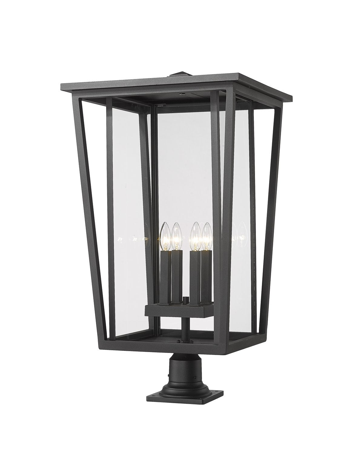 Z-LITE SEOUL OUTDOOR PIER MOUNTED FIXTURE | 571PHXXLR-533PM-BK - Post