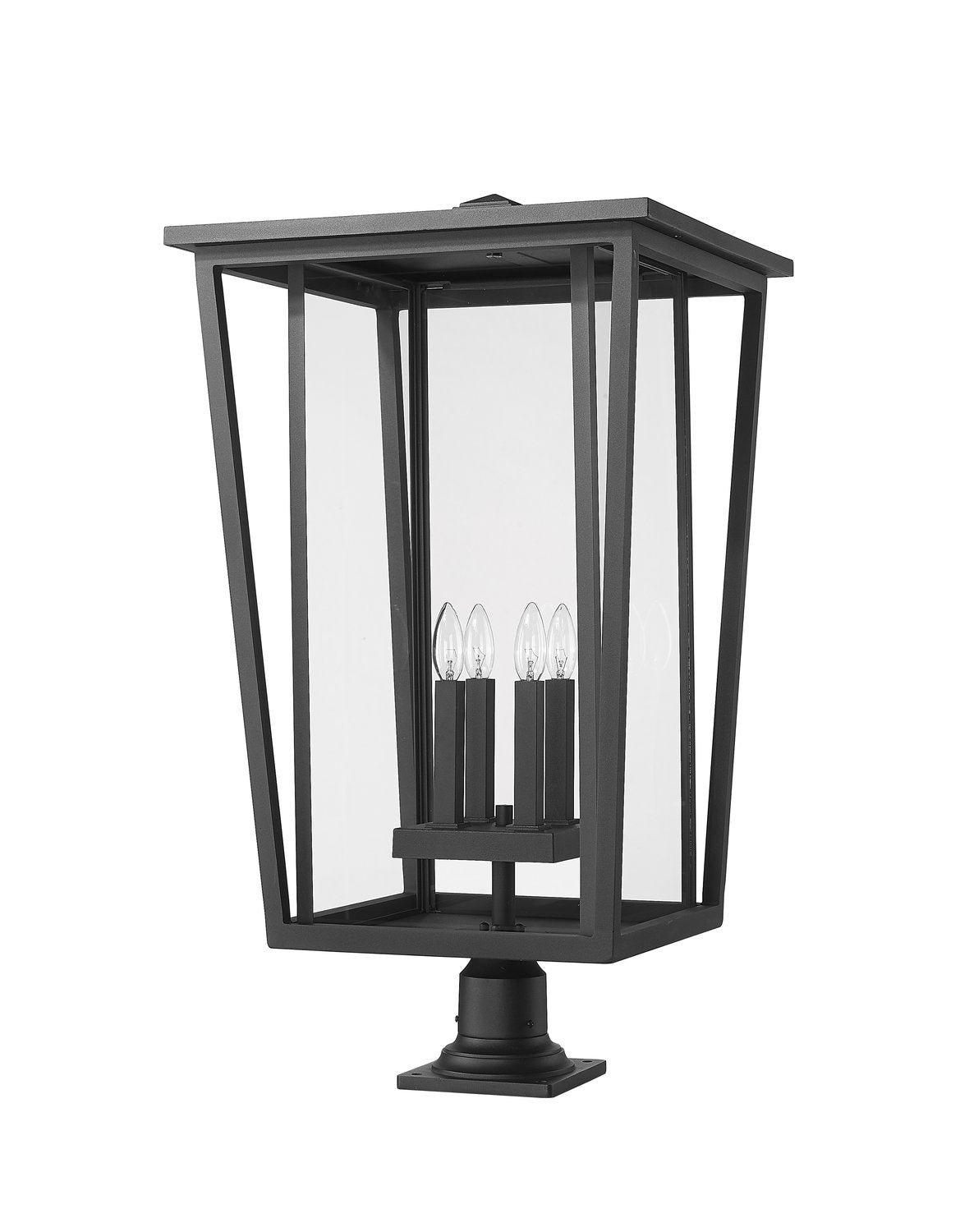 Z-LITE SEOUL OUTDOOR PIER MOUNTED FIXTURE | 571PHXXLR-533PM-BK - Post