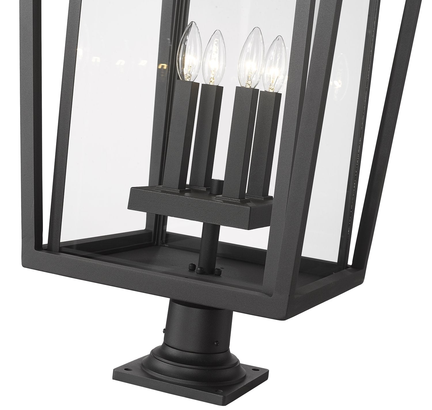 Z-LITE SEOUL OUTDOOR PIER MOUNTED FIXTURE | 571PHXXLR-533PM-BK - Post