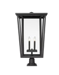 Z-LITE SEOUL OUTDOOR PIER MOUNTED FIXTURE | 571PHXXLR-533PM-BK