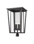 Z-LITE SEOUL OUTDOOR POST MOUNT FIXTURE | 571PHXXLR-BK - Post