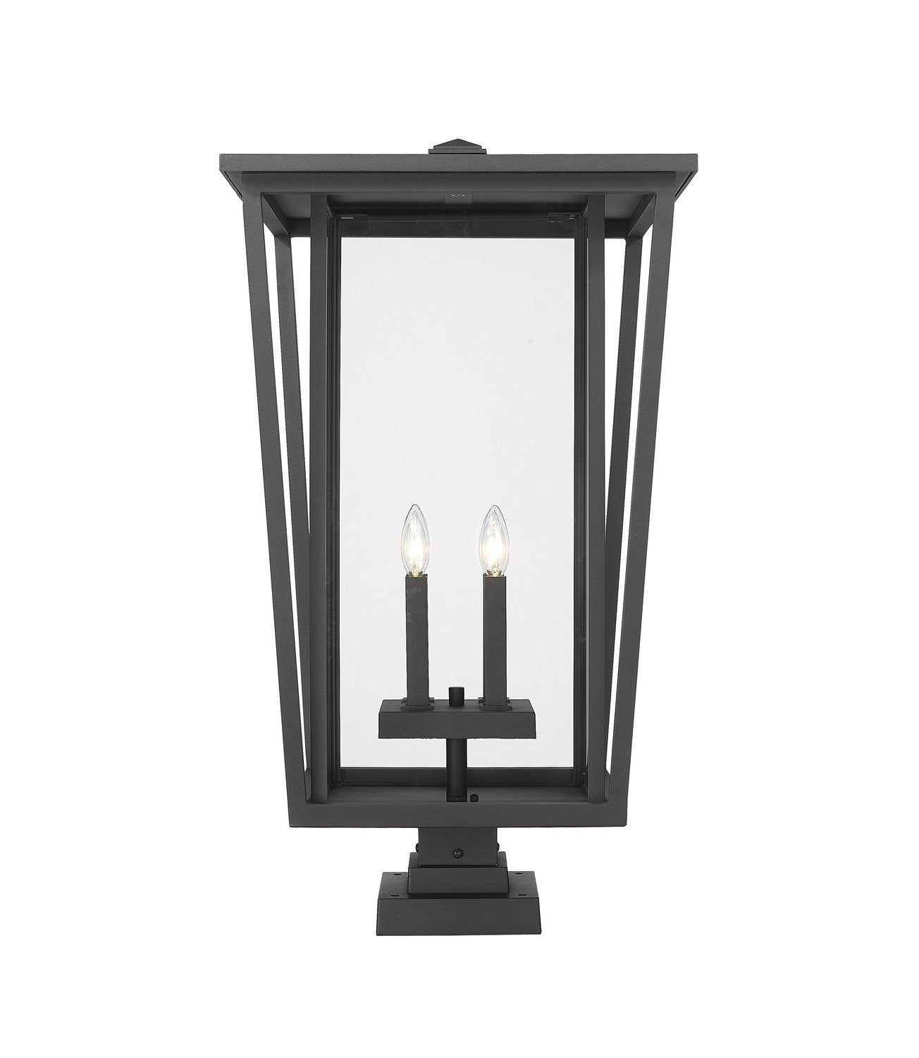 Z-LITE SEOUL OUTDOOR PIER MOUNTED FIXTURE | 571PHXXLS-SQPM-BK - Post