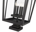 Z-LITE SEOUL OUTDOOR PIER MOUNTED FIXTURE | 571PHXXLS-SQPM-BK - Post