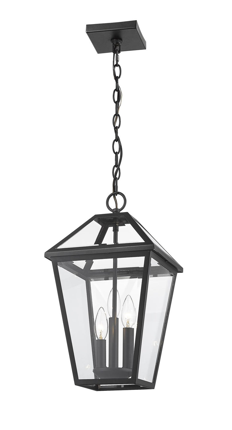 Z-LITE, TALBOT OUTDOOR CHAIN MOUNT CEILING FIXTURE, OUTDOOR CEILING LIGHT