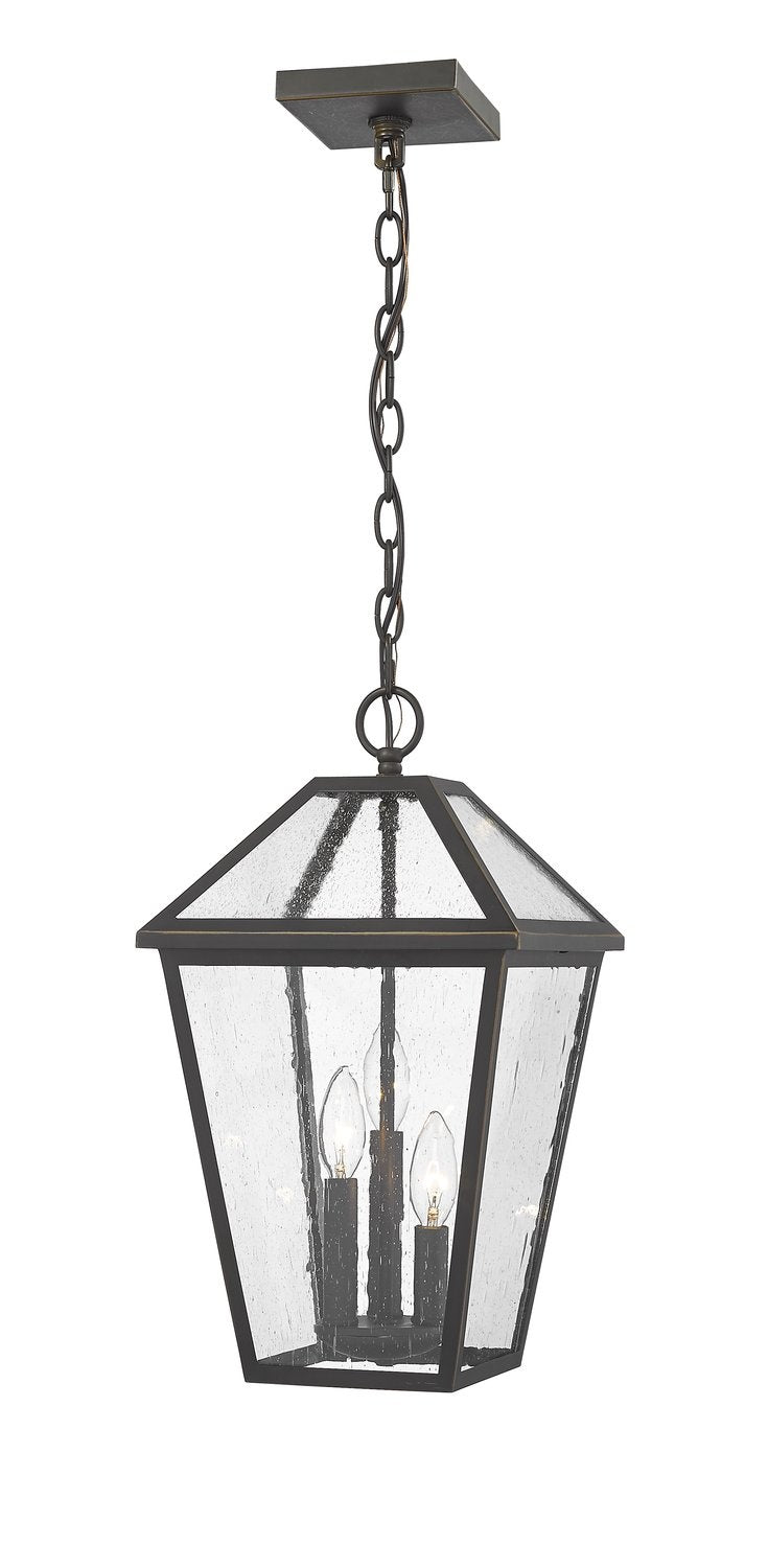 Z-LITE, TALBOT OUTDOOR CHAIN MOUNT CEILING FIXTURE, OUTDOOR CEILING LIGHT