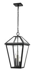 Z-LITE, TALBOT OUTDOOR CHAIN MOUNT CEILING FIXTURE, OUTDOOR CEILING LIGHT