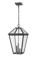 Z-LITE, TALBOT OUTDOOR CHAIN MOUNT CEILING FIXTURE, OUTDOOR CEILING LIGHT