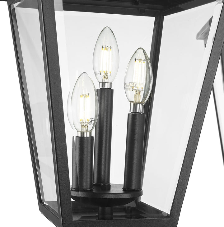 Z-LITE TALBOT OUTDOOR POST MOUNTED FIXTURE | 579PHBR-3-564P-BK - Post