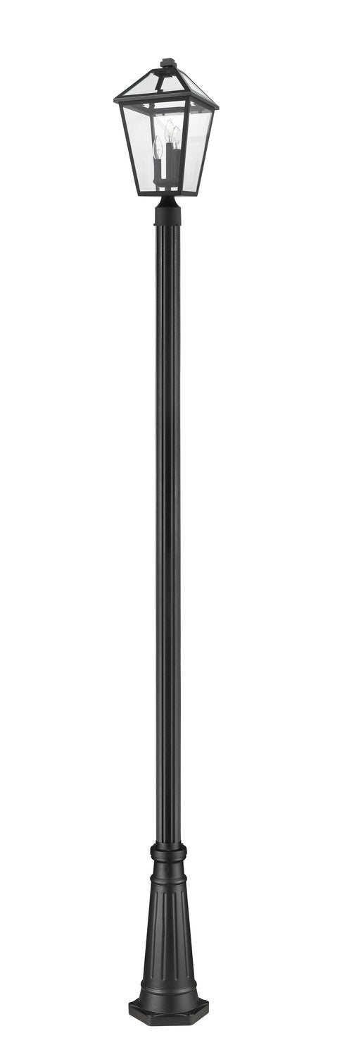 Z-LITE TALBOT OUTDOOR POST MOUNTED FIXTURE | 579PHBR-519P-BK - Post