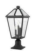 Z-LITE TALBOT OUTDOOR PIER MOUNTED FIXTURE | 579PHBR-533PM-BK - Post