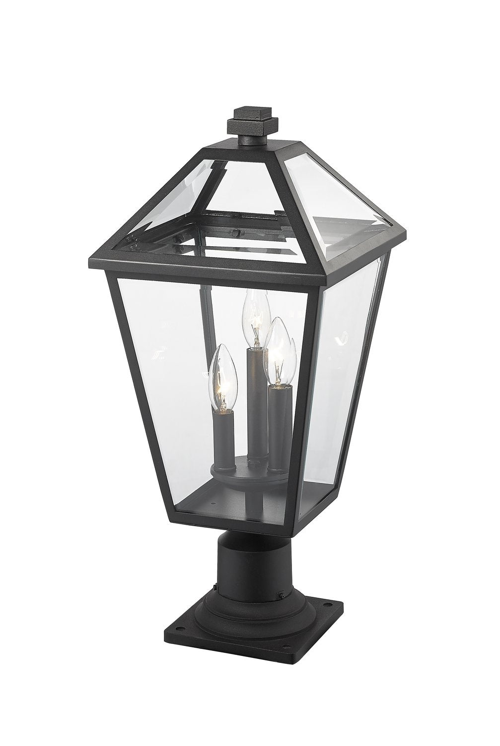 Z-LITE TALBOT OUTDOOR PIER MOUNTED FIXTURE | 579PHBR-533PM-BK
