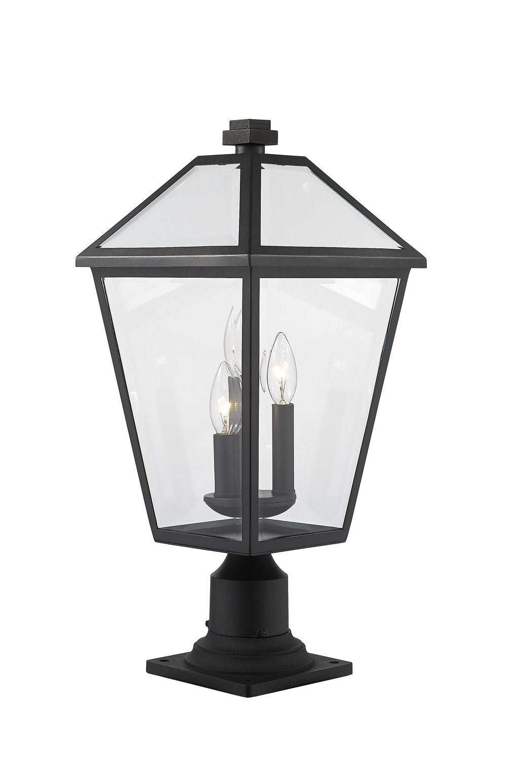 Z-LITE TALBOT OUTDOOR PIER MOUNTED FIXTURE | 579PHBR-533PM-BK