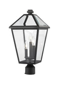 Z-LITE TALBOT OUTDOOR POST MOUNT FIXTURE | 579PHBR-BK - Post
