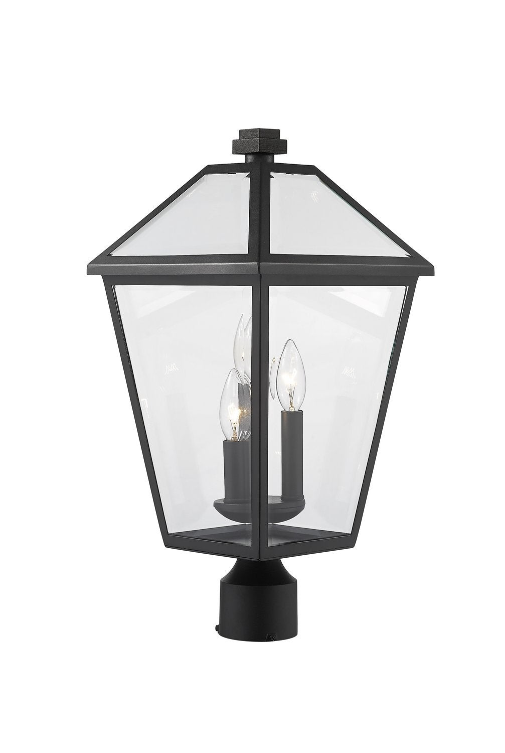 Z-LITE TALBOT OUTDOOR POST MOUNT FIXTURE | 579PHBR-BK - Post