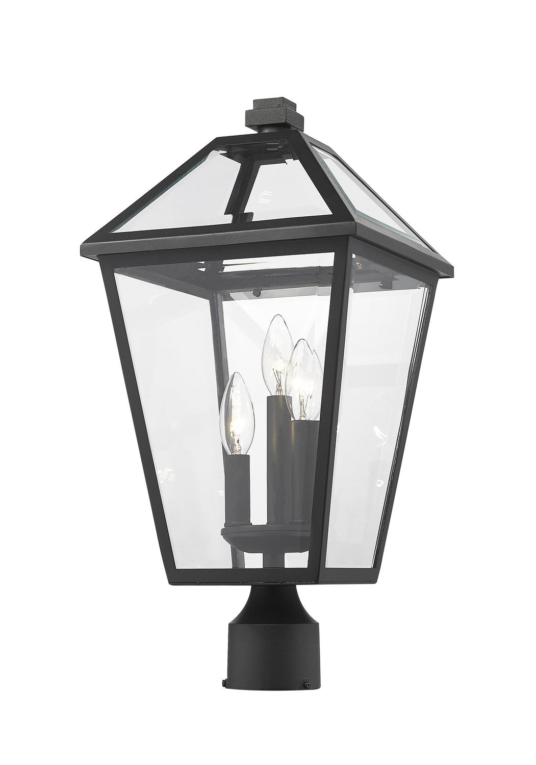 Z-LITE TALBOT OUTDOOR POST MOUNT FIXTURE | 579PHBR-BK - Post