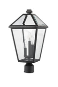 Z-LITE TALBOT OUTDOOR POST MOUNT FIXTURE | 579PHBR-BK - Post