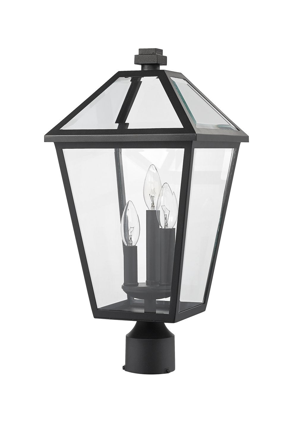 Z-LITE TALBOT OUTDOOR POST MOUNT FIXTURE | 579PHBR-BK - Post