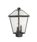 Z-LITE TALBOT OUTDOOR POST MOUNT FIXTURE | 579PHBS-BK - Post