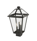 Z-LITE TALBOT OUTDOOR POST MOUNT FIXTURE | 579PHBS-BK - Post