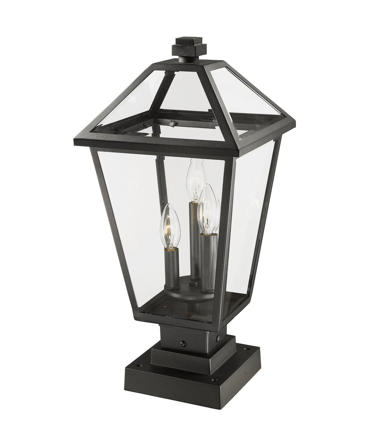 Z-LITE TALBOT OUTDOOR PIER MOUNTED FIXTURE | 579PHBS-SQPM-BK