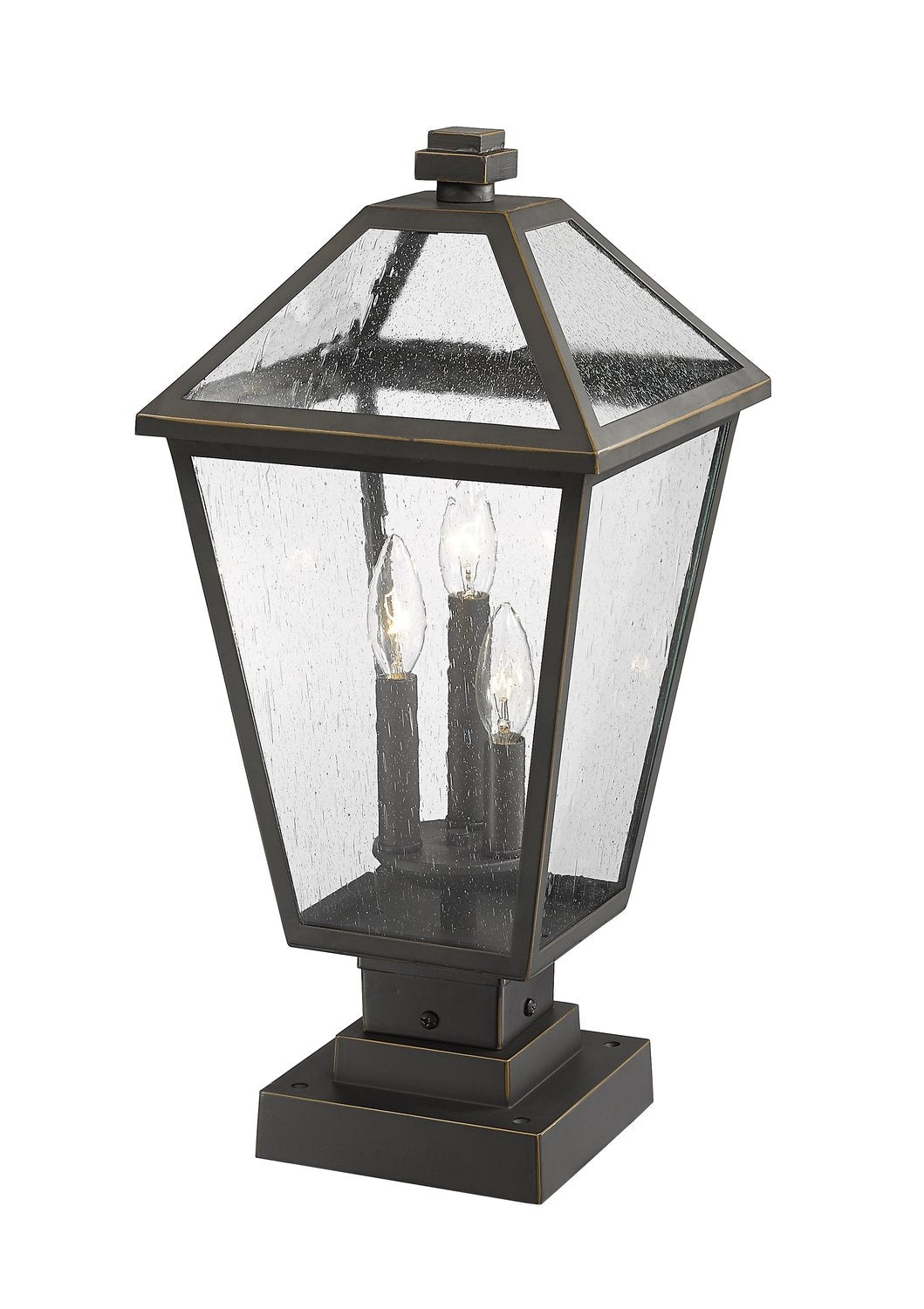 Z-LITE TALBOT OUTDOOR PIER MOUNTED FIXTURE | 579PHBS-SQPM-ORB - Post