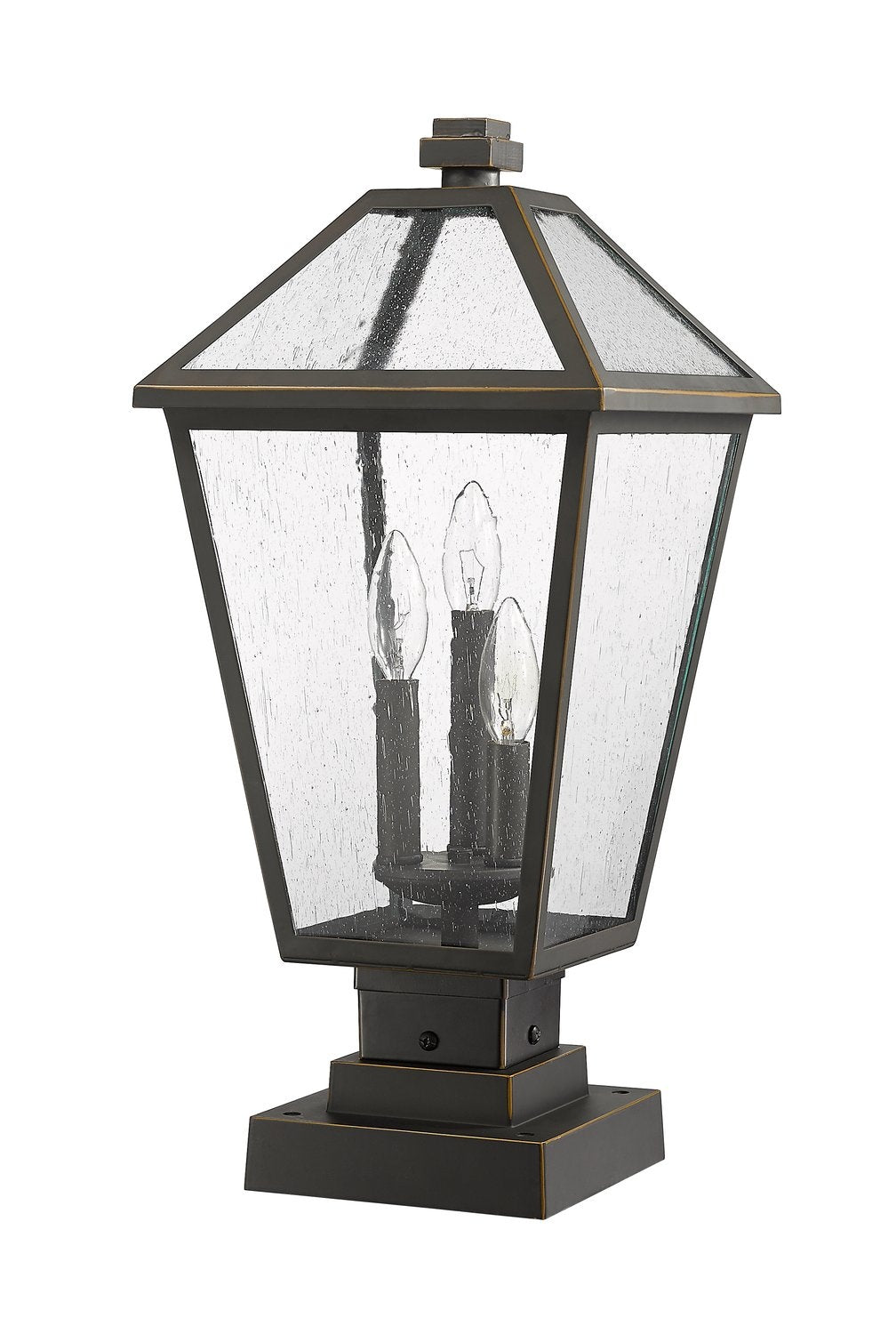 Z-LITE TALBOT OUTDOOR PIER MOUNTED FIXTURE | 579PHBS-SQPM-ORB - Post