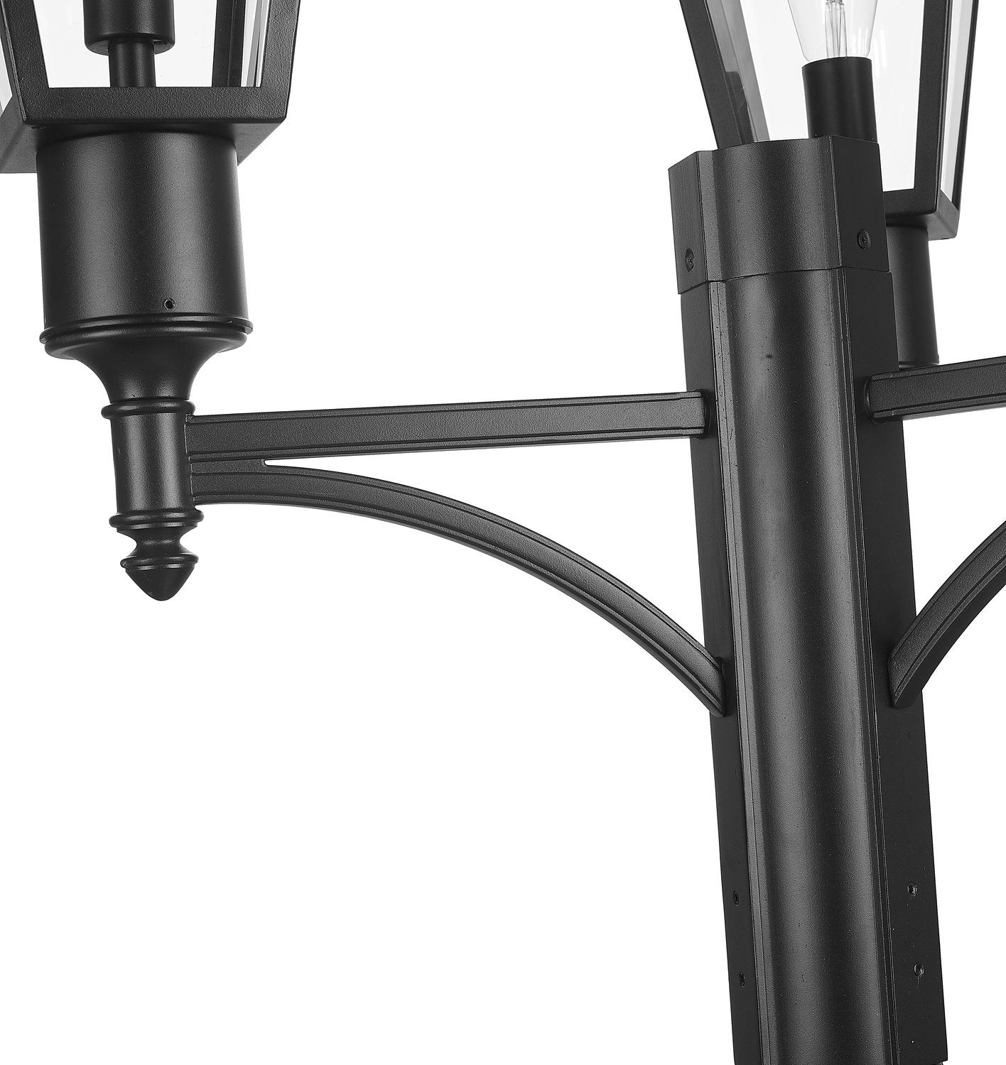 Z-LITE TALBOT OUTDOOR POST MOUNTED FIXTURE | 579PHMR-3-564P-BK - Post
