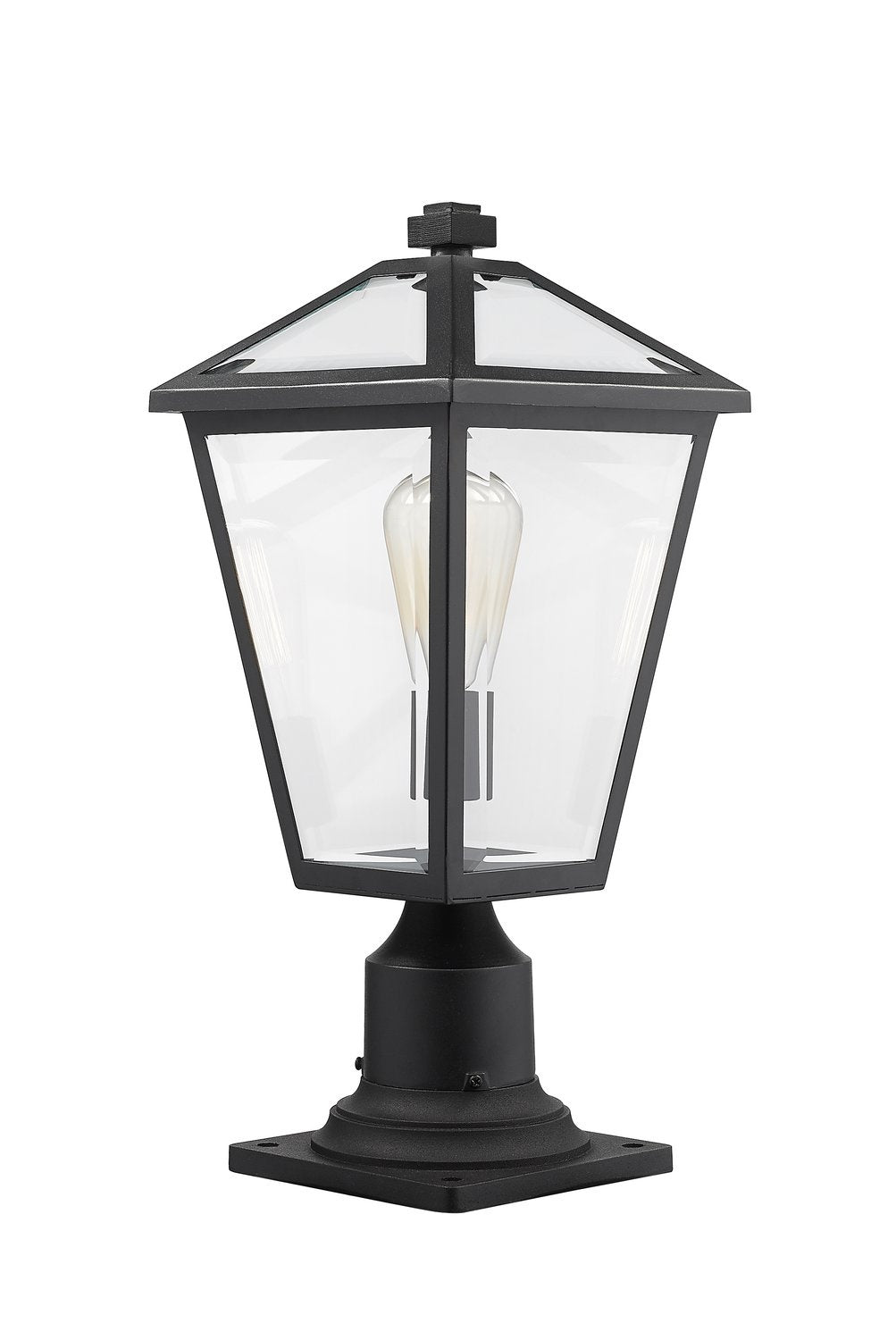 Z-LITE TALBOT OUTDOOR PIER MOUNTED FIXTURE | 579PHMR-533PM-BK - Post
