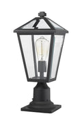 Z-LITE TALBOT OUTDOOR PIER MOUNTED FIXTURE | 579PHMR-533PM-BK - Post