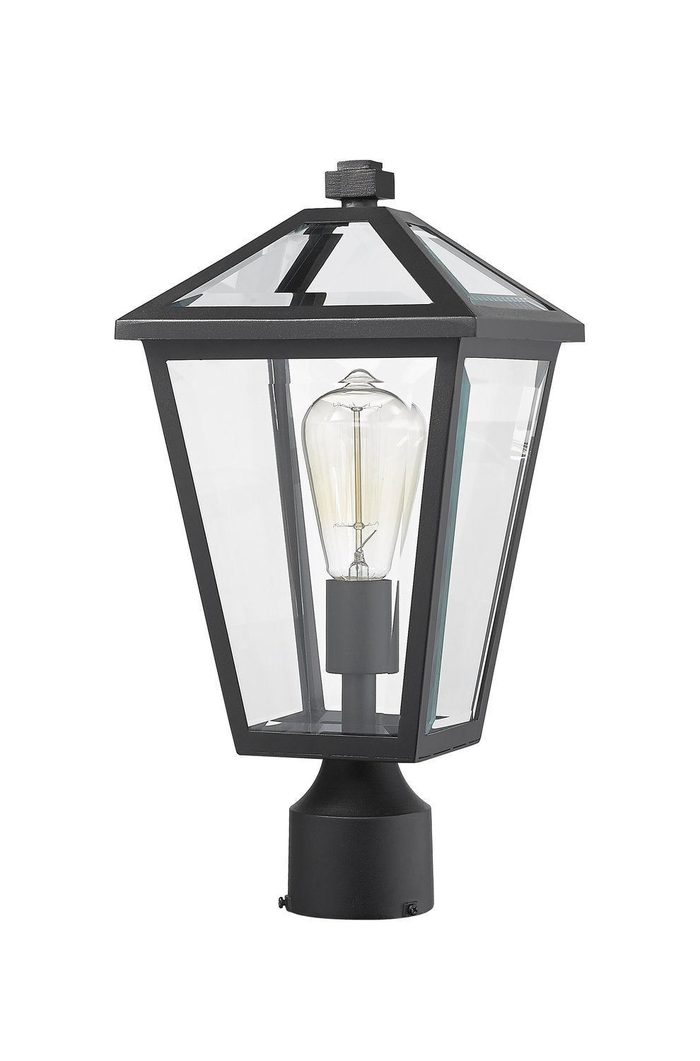 Z-LITE TALBOT OUTDOOR POST MOUNT FIXTURE | 579PHMR-BK - Post