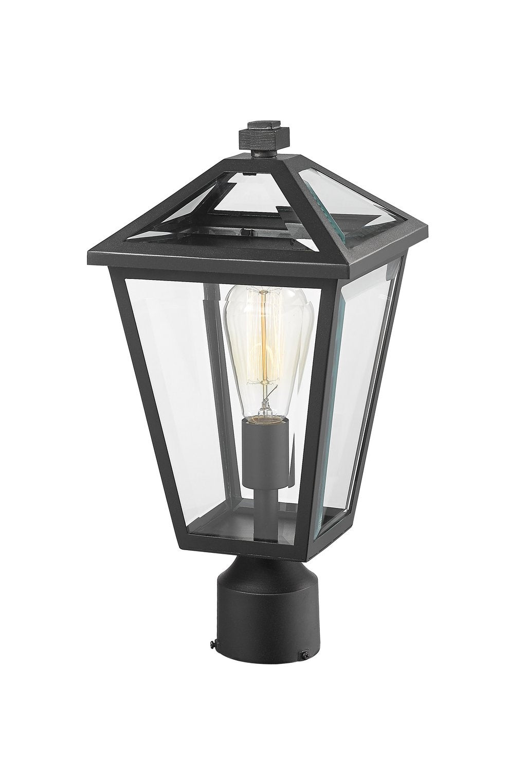 Z-LITE TALBOT OUTDOOR POST MOUNT FIXTURE | 579PHMR-BK - Post