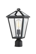 Z-LITE TALBOT OUTDOOR POST MOUNT FIXTURE | 579PHMR-BK - Post
