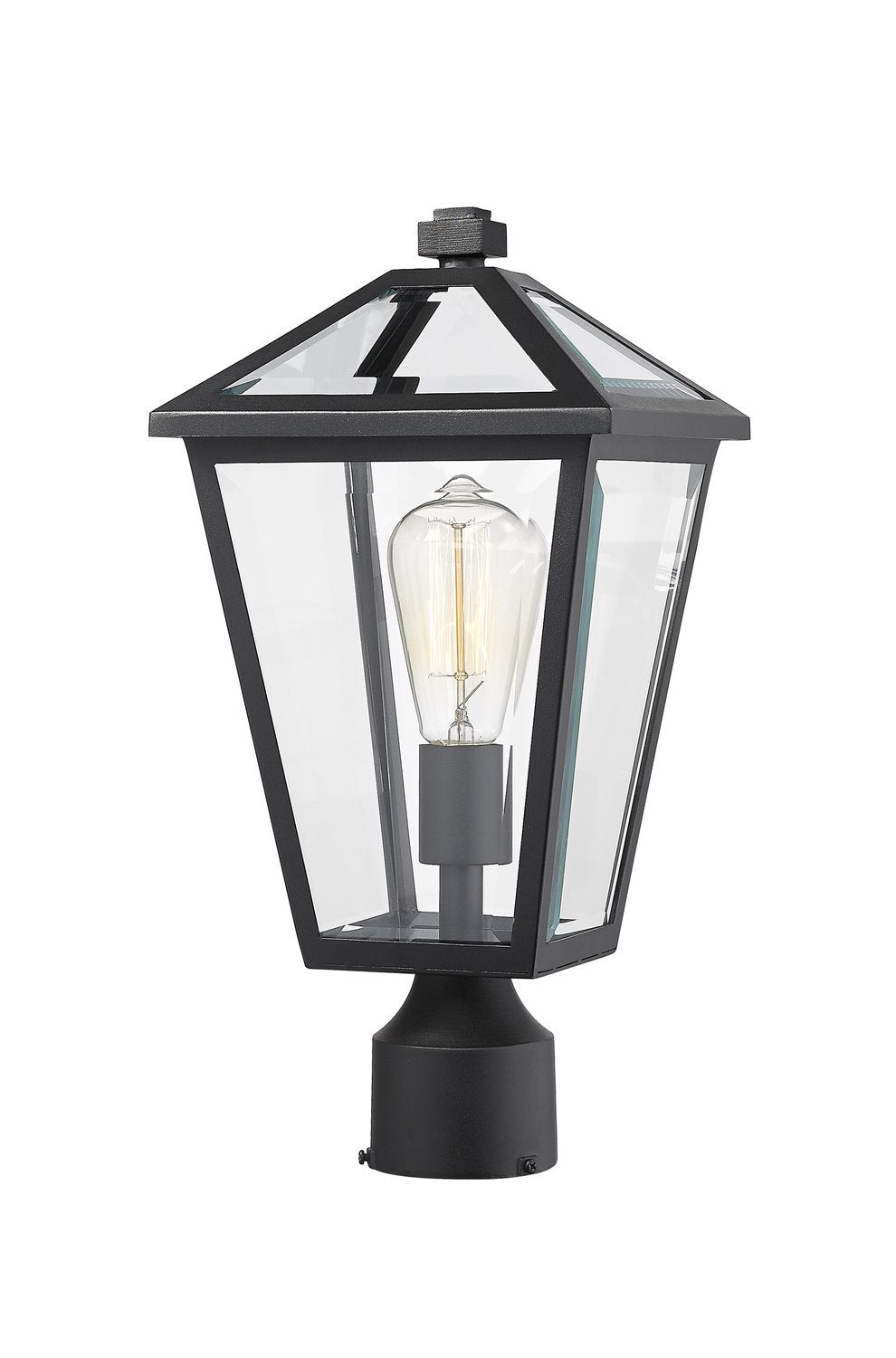 Z-LITE TALBOT OUTDOOR POST MOUNT FIXTURE | 579PHMR-BK - Post