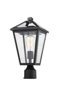 Z-LITE TALBOT OUTDOOR POST MOUNT FIXTURE | 579PHMR-BK - Post
