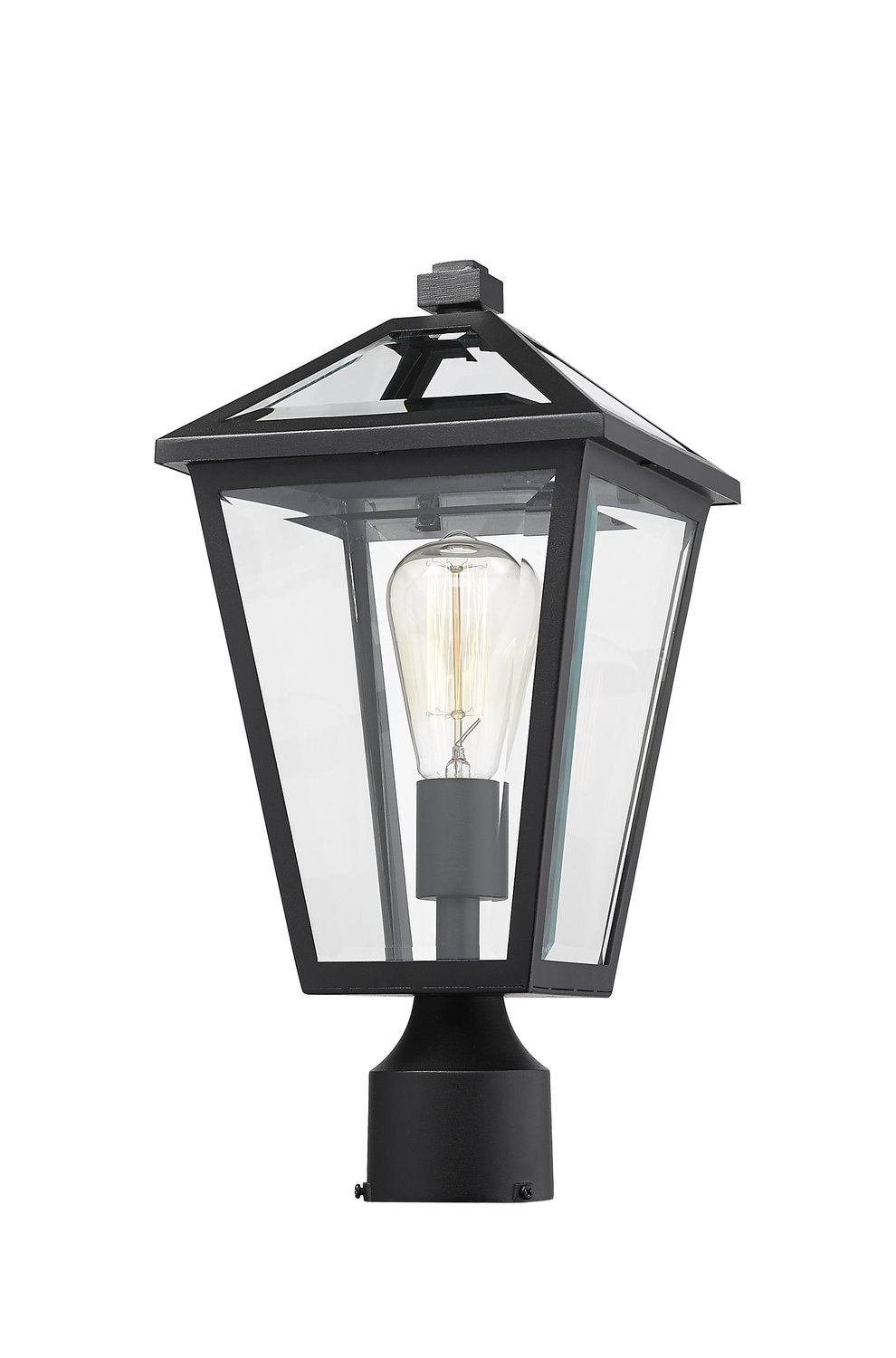 Z-LITE TALBOT OUTDOOR POST MOUNT FIXTURE | 579PHMR-BK - Post