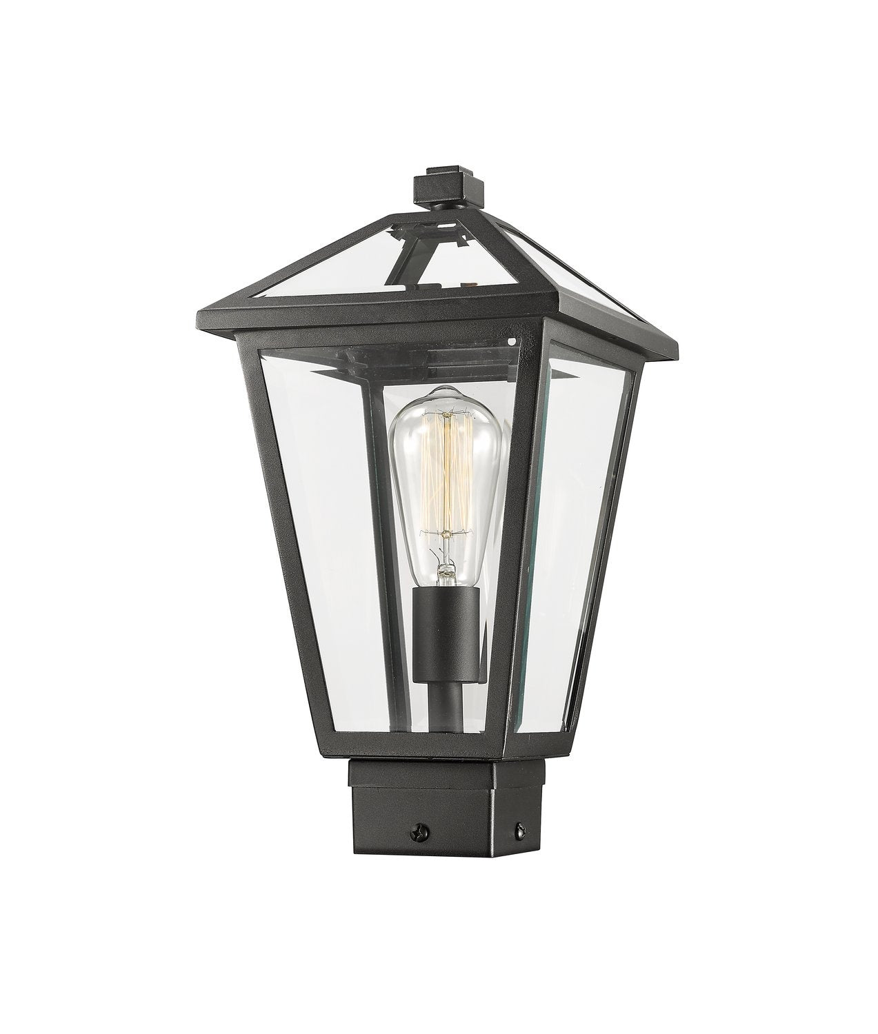 Z-LITE TALBOT OUTDOOR POST MOUNT FIXTURE | 579PHMS-BK - Post